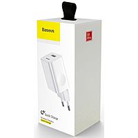 Зарядное устройство Baseus BX02 Quick Charger USB, 3A, 24W, белый