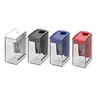 Точилка 1 отверстие ErichKrause "City Mini" Classic, с контейнером, пластиковая, МИКС