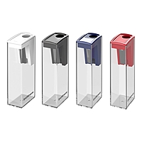 Точилка 1 отверстие ErichKrause "City" Classic, с контейнером, пластиковая, МИКС