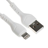 Сетевое зарядное устройство BYZ U40, 1 USB, 18 Вт, 5 А, кабель USB - Lightning, 1 м,PD,белый