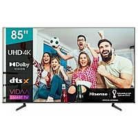 Телевизор Hisense 85A6BG, 85", 3840x2160, DVB-T/T2/C/S2, HDMI 3, USB 2, Smart TV, чёрный
