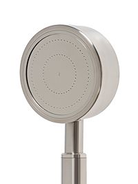 Лейка для душа ZEIN Z059, 1 режим, d=80 мм, микроточки, нержавеющая сталь, сатин