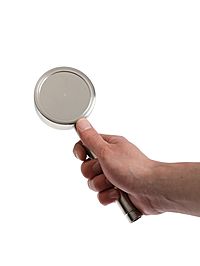 Лейка для душа ZEIN Z059, 1 режим, d=80 мм, микроточки, нержавеющая сталь, сатин