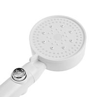 Лейка для душа ZEIN Z3540, d=90 мм, 5 режимов, кнопка «стоп», съёмный верх, белая