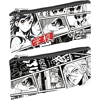 Пенал мягкий, 1 отделение, 108 х 205 мм, плоский, Calligrata ПМП 01-20 "Аниме"