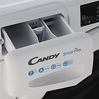 Стиральная машина Candy Smart Pro CSO4 107TB1/2-07, класс А, 1000 об/м, до 7кг, бело-черная