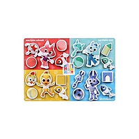 Вкладыши на липучках Цветняшки "Сортируем предметы" 20 элементов, на липучках, изучаем цвет