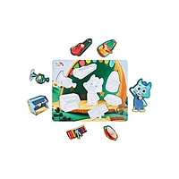 Вкладыши "Цветняшки" "Музыкальное представление Котенка Мур"