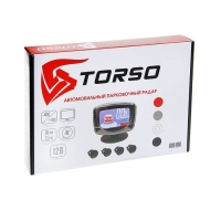 Парктроник TORSO TP-303, 4 датчика, LСD-экран, биппер, 12 В, датчики белые