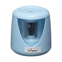 Точилка электрическая голубая (батарейки в комплект не входят), работает от 2-х АА батареек