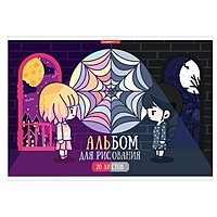 Альбом д/рис А4 20л на скреп Две стороны, обл мел карт, ВД лак, бл 100г/м2