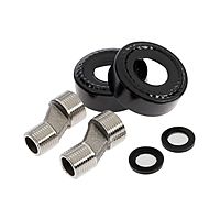 Душевая система ZEIN Z3869, смеситель, тропическая и ручная лейка, алюминий, черная