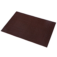 Покрытие ковровое на основе, щетинистое 60х90 см "Травка", цвет темный шоколад