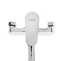 Смеситель для ванны ZEIN Z2741, излив 30 см, с кнопкой, картридж 35 мм, душевой набор, хром
