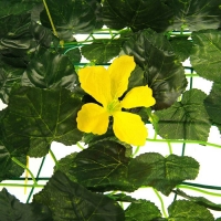 Изгородь декоративная 1 х 3 м, "Листья и желтые цветы"