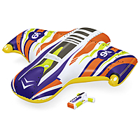 Плотик для плавания "Самолет" детский 117 х 107 см с водным пистолетом 41503