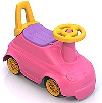 Толокар-каталка Крутышка со спинкой розовый 431004/1