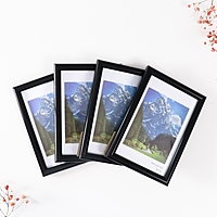 Набор рамок "Радуга" 10х15 см, 4 шт. цвет чёрный