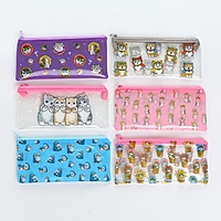 Пенал мягкий 1 отд. плоский 9,5*20,5 ART FOX study ПВХ "Котятки" МИКС