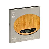 Весы кухонные Luazon LVE-029 Бамбук электронные до 5 кг