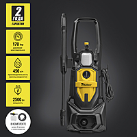 Мойка высокого давления Kolner K170 LUX, 170/120 Бар, 2500 Вт, 450 л/ч, метал.помпа