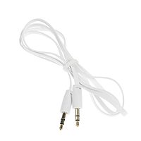 Кабель Exployd EX-K-475 Jack 3.5(м) - Jack 3.5(м),  для микро и наушников, 1 м, белый