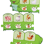 Пазл Гусеницы-умницы Зверята малыша 30 элементов ИН-4954