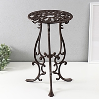 Стол декоративный чугун "Узорный" 27х27х46 см