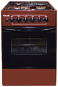 Плита комбинированная Лысьва ЭГ 1/3г01 СТ-2у коричневый без крышки