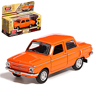 Машина металлическая заз-968а "Запорожец"12 см, дв, баг, инер, оранжевый ZAZ968A-12-OG