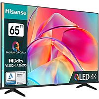 Телевизор HISENSE 65E7KQ, 65", 3840x2160, DVB-T2/C/S2, HDMIх4, USBх1, Q-LED, Smart TV, черный