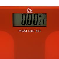 Весы напольные Luazon LVE-006 электронные до 180кг оранжевые