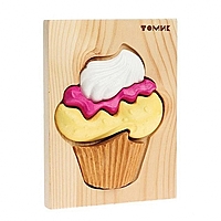 Пазл-картинка Пирожное деревянный 5 деталей Томик 428