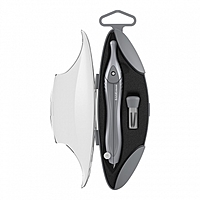 Готовальня ErichKrause "Classic", 2 предмета, пенал, синий