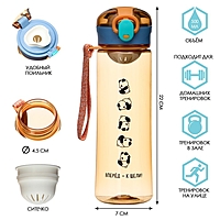 Бутылка для воды "Вперед - к цели", 500 мл