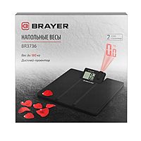 Весы напольные BRAYER BR3736 электронные до 180 кг черные