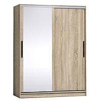 Шкаф-купе Strike, 1600 × 595 × 2105 мм, зеркало / ЛДСП, цвет дуб сонома