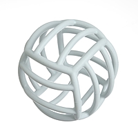 Прорезыватель силиконовый «Шар», цвет серый, Mum&Baby