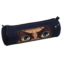 Пенал-тубус мягкий 70 х 210 мм, Hatber "Атака Титанов" чёрный NPt_60100