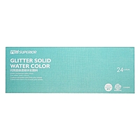 Краски акварельные перламутровые 24 цвета металлической коробке  CG2019-24