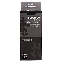 Карандаш графитовый черный Hard, корпус серый