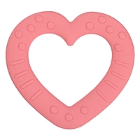 Прорезыватель силиконовый «Сердечко», цвет розовый, Mum&Baby