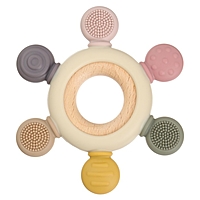 Прорезыватель силиконовый «Массажер», цвет розовый, бежевый, Mum&Baby
