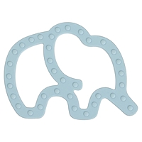 Прорезыватель силиконовый «Слоник», цвет синий, Mum&Baby
