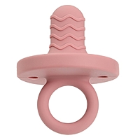 Прорезыватель - пустышка силиконовый, цвет вишня/розовый, Mum&Baby