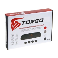 Парктроник TORSO TP-404, 4 датчика, зеркало заднего вида с LED-экраном, 12 В, красные