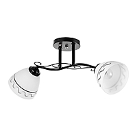 Люстра "Аврора" 2хЕ27 40Вт черный 48х26 см