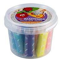 Тесто для лепки "Пластишка" 18 цв по 24 гр, с формочкой Тдл-045