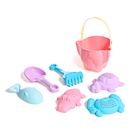 Песочный набор "Африка №9" (ведро+4 формочки +лопатка+грабли) НПА09 МИКС