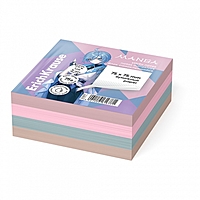 Блок с липким краем бумажный 75х75 мм, ErichKrause "Pastel Bloom"